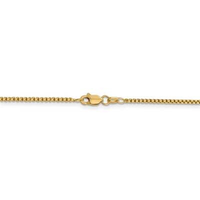 30 Inch 1.5mm Hollow Round Box Chain 14k Yellow Gold BC140-30, MPN: BC140-30, 886774578262