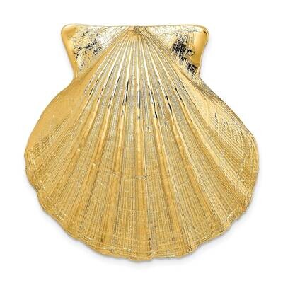 Fits Up To 10Mm 8Mm Large Scallop Shell Slide 14k Gold D996, MPN: D996, 196904081723