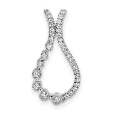 Diamond Chain Slide 14k White Gold PM8502-015-WA, MPN: PM8502-015-WA,