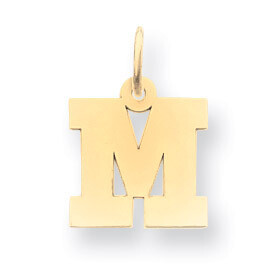 Small Block Initial M Charm 14k Gold YC664M, MPN: YC664M, 883957972879