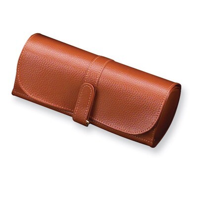 Tan Split Grain Leather Jewelry Roll GL7110, MPN: GL7110, 797140545316