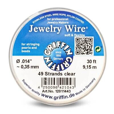 Griffin 49 Strand .014 inch Diameter 30 Feet Wire CRD867/14, MPN: CRD867/14, 654207116523