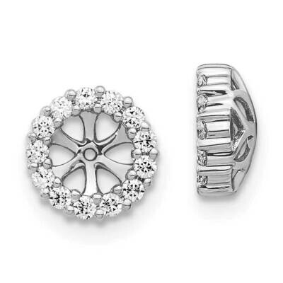 Earring Jackets 14k White Gold Diamond EJM5303-025-WA, MPN: EJM5303-025-WA, 886774300795