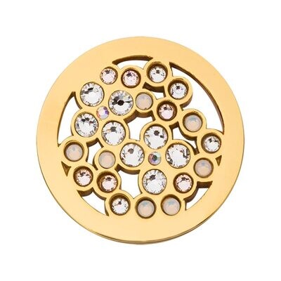 Nikki Lissoni Blossom Dots with Swarovski Crystals Gold-plated  23.6mm. Coin C1647GS, MPN: C1647GS,…