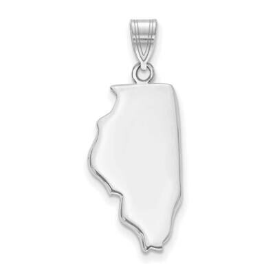 Il State Pendant Bail Only 14k White Gold XNA707W-IL, MPN: XNA707W-IL, 886774753461