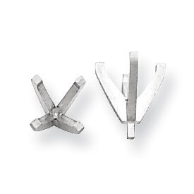 Round 4-Prong High and Heavy with Peg Head .50ct. Setting 14k White WG120-4, MPN: WG120-4,