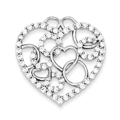 Heart &amp; Circles Diamond Pendant Sterling Silver QP2073, MPN: QP2073, 191101532641