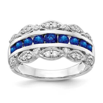 Sapphire Fancy Ring 14k White Gold Diamond RM3846-SA-020-WA, MPN: RM3846-SA-020-WA, 883957309606
