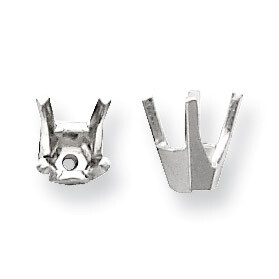 Round 4-Prong V Tapered .25Ct. Setting 14k White Gold WG105-1, MPN: WG105,