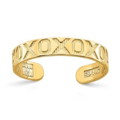 X O Pattern Toe Ring 14k Gold K3841, MPN: K3841, 637218087112