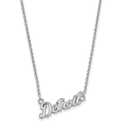 Detroit Tigers Small Pendant with Chain Necklace 14k White Gold 4W061TIG-18, MPN: 4W061TIG-18, 8867…