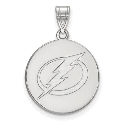 Tampa Bay Ligtning Large Disc Pendant Sterling Silver SS036LIG, MPN: SS036LIG, 886774748450