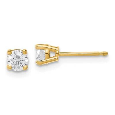 1/2ct. 4.0mm Round G H I True Light Moissanite Earrings 14k Gold YG324-5MT, MPN: YG324-5MT, 1911011…