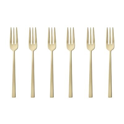 Sambonet Cake &amp; Coffee Gift Box 6 Pastry Forks Rock 52662PA5, MPN: 52662PA5,