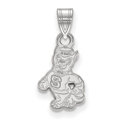North Carolina State University Small Pendant 10k White Gold 1W060NCS, MPN: 1W060NCS, 886774791241