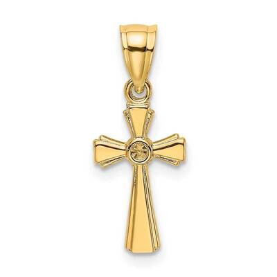 Mini Cross Charm 14k Gold K8415, MPN: K8415, 637218017324