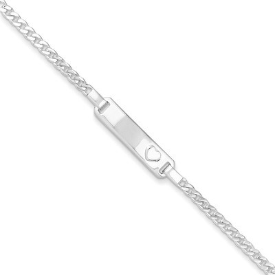 Baby ID with Heart Bracelet Sterling Silver QID47-6, MPN: QID47-6, 883957461212