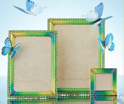 Jay Strongwater Leland Pave Corner 2 Inch Picture Frame SPF5130-215, MPN: SPF5130-215, 848510 039598