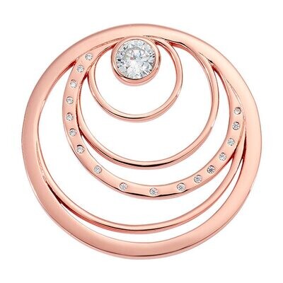 Nikki Lissoni Spiral Coin Rose Gold-plated 33mm C1656RGM, MPN: C1656RGM, 8719075307366