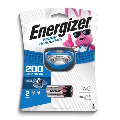 Energizer Vision LED 200 Lumens Headlamp with 3 Energizer MAX AAA Batteries JT5348, MPN: JT5348, 39…