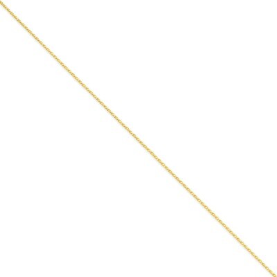 1.5mm Diamond-cut Wheat Chain 7 Inch 14k Gold PEN276-7, MPN: PEN276-7, 886774401386