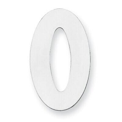 Oval with Hole Stamping Sterling Silver Rhodium-plated SS1112, MPN: SS1112,