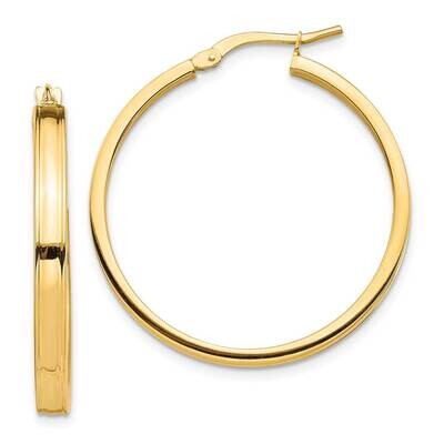 3mm Hoop Earrings 14k Gold Polished  TF1385, MPN: TF1385, 191101986819