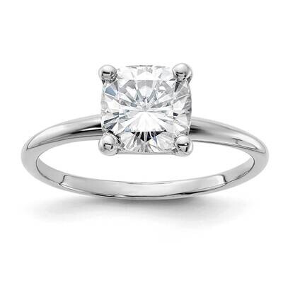 1 3/4ct. G H I True light Cushion Moissanite Solitaire Ring 14k White Gold WGSH15C-14MT, MPN: WGSH1…