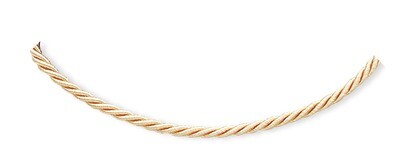 18 Inch 1Cream Satin Cord Necklace Sterling Silver QK49-18, MPN: QK49-18, 883957490199