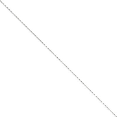 0.90mm Box Chain 20 Inch 14k White Gold WLBS-20, MPN: WLBS-20, 886774429755