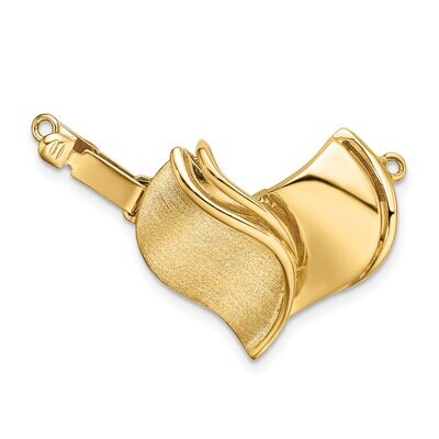 Fancy Pearl Clasp 14k Yellow Gold YG2056, MPN: YG2056,