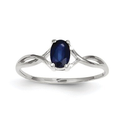 Saphire Birthstone Ring 14k white Gold XBR428, MPN: XBR428, 191101226205