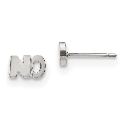 No Post Earrings Stainless Steel Polished Engravable SRE1157, MPN: SRE1157, 191101854057