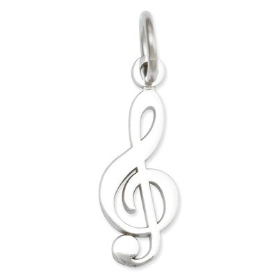 Treble Clef Charm 14k White Gold WCH73, MPN: WCH73, 883957342887