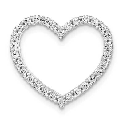 Si1/Si2, G H I, Heart Chain Slide 14k White Gold Lab Grown Diamond PM7982-050-WLG, MPN: PM7982-050-…