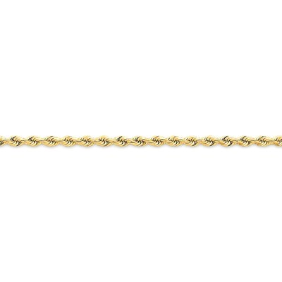 3.35mm Diamond-cut Quadruple Rope Chain 7 Inch 14k Gold QTR025-7, MPN: QTR025-7, 886774398167