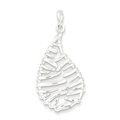 Sterling Silver Polished Pendant QP2616
