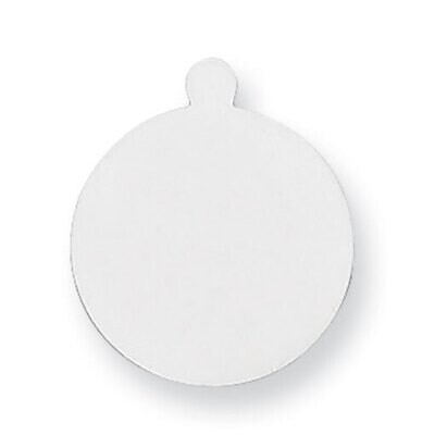 Round with Eyelet Stamping 14k White Gold WG1035, MPN: WG1035,