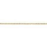 1.75mm Handmade Diamond-cut Rope Chain 7 Inch 10k Gold 10K012-7, MPN: 10K012-7, 886774399478