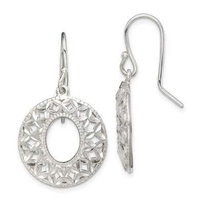 X Dangle Earrings Sterling Silver Diamond-cut QE14697, MPN: QE14697, 883957833019