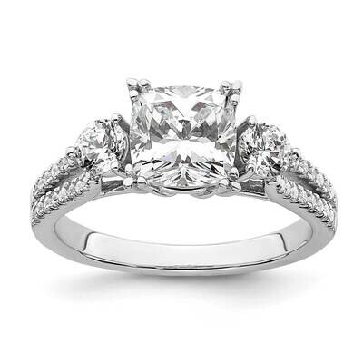 Si1/Si2, G H I, Semi-Mount Engagement Ring 14k White Gold Lab Grown Diamond RM7842E-150-WLG, MPN: R…