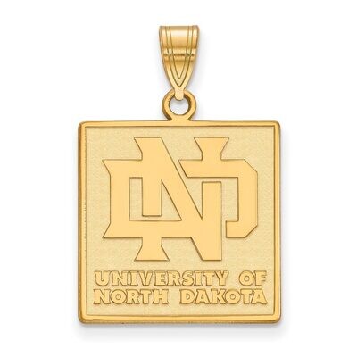 University of North Dakota Large Pendant Gold-plated Silver GP004UNOD, MPN: GP004UNOD, 886774899541