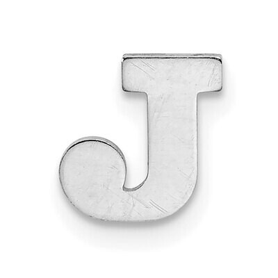Die Struck Letter J 14k White Gold WG2221J, MPN: WG2221J,