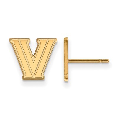 Villanova University x-Small Post Earrings 10k Yellow Gold 1Y006VIL, MPN: 1Y006VIL, 886774804040