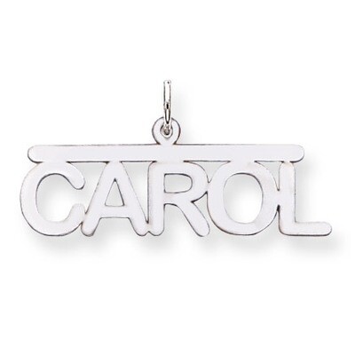 0.013 Gauge Polished Nameplate 14k White Gold XNA79W, MPN: XNA79W, 883957973784