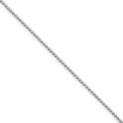 1.65mm Solid Polished Spiga Chain 7 Inch 14k White Gold PEN121-7, MPN: PEN121-7, 886774430843