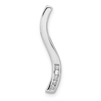 1/20Ct. Diamond Curved Line Chain Slide 14k White Gold PM4808-005-WA, MPN: PM4808-005-WA, 883957300…