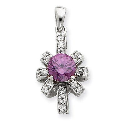 CZ Pendant Sterling Silver QP981