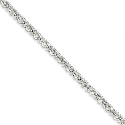 Diamond Fancy Bracelet 14k White Gold Y10853A, MPN: Y10853A, 883957424644