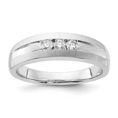 10k Gold White Gold Diamond Wedding Band RDD1718G-0WA